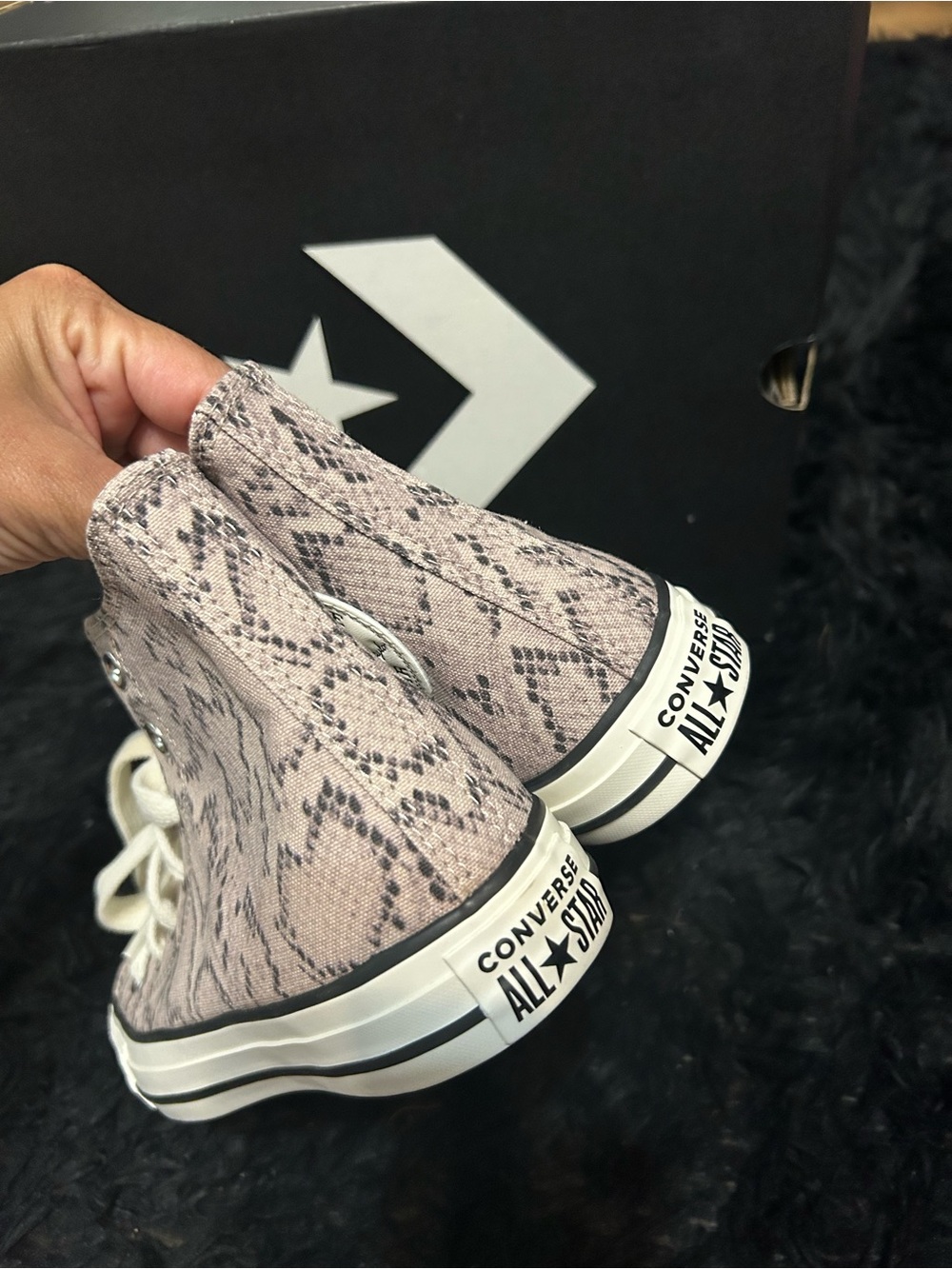 CONVERSE Chuck Taylor all star snakeskin print lace up shoes sneakers sz 7 new - Picture 4 of 8